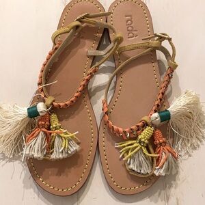 NWT Anthropologie RADÁ Tassel Sandals